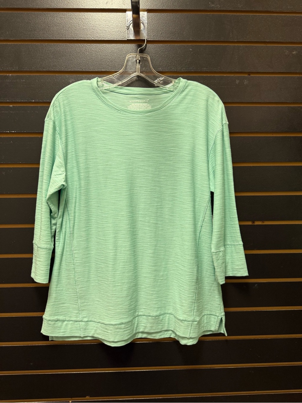 NWT Westbound Women’s Small Mint Green 3/4 Sleeve Cotton Modal Top